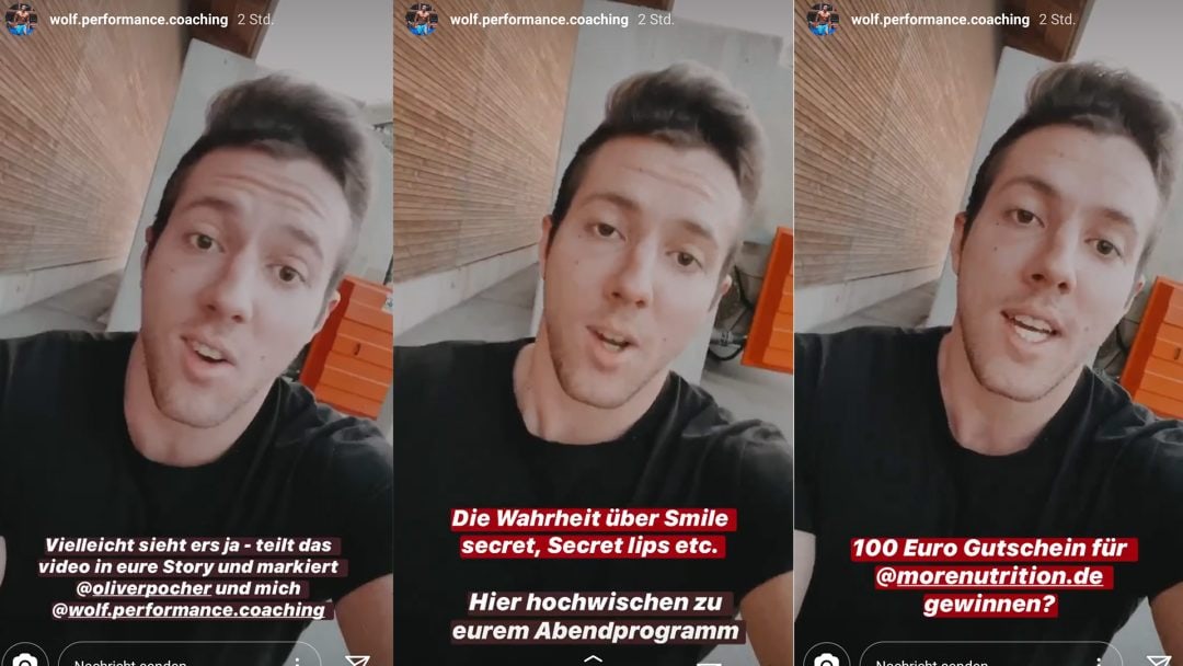 100 Euro More Nutrition Gutschein für Instagram Markierung