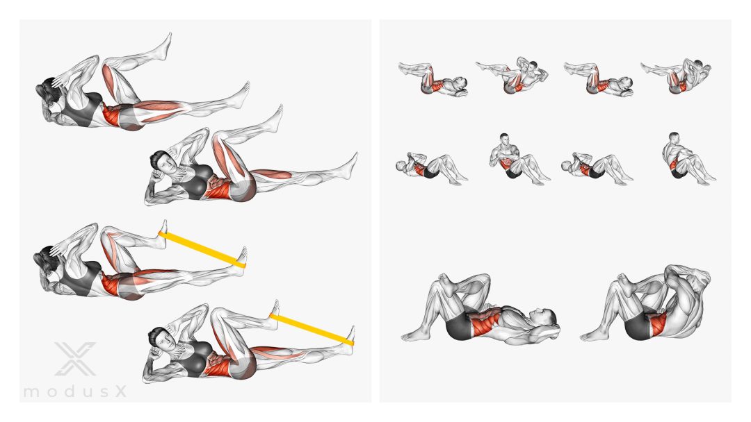 Bild zum Thema Criss Cross / Bicycle Crunches