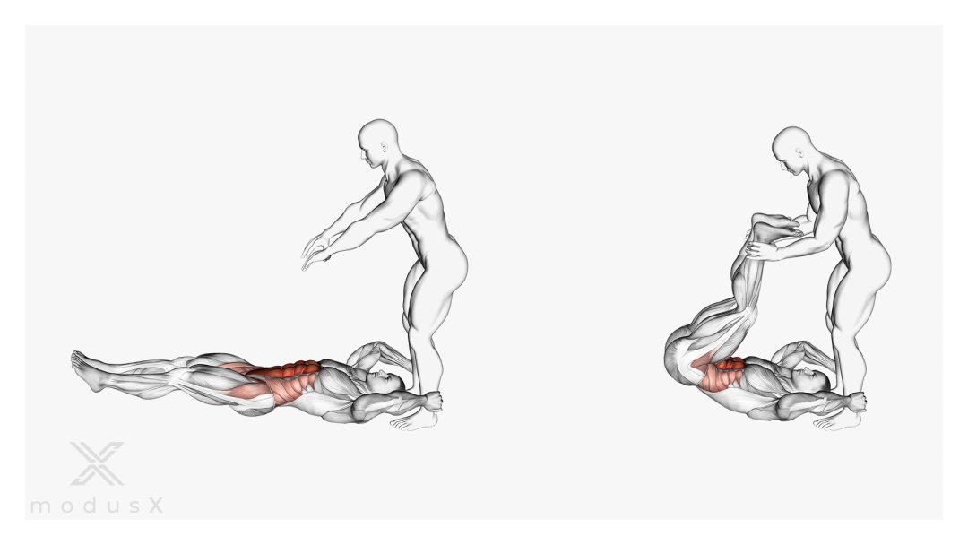 Bild zum Thema Leg raises liegend mit Partner