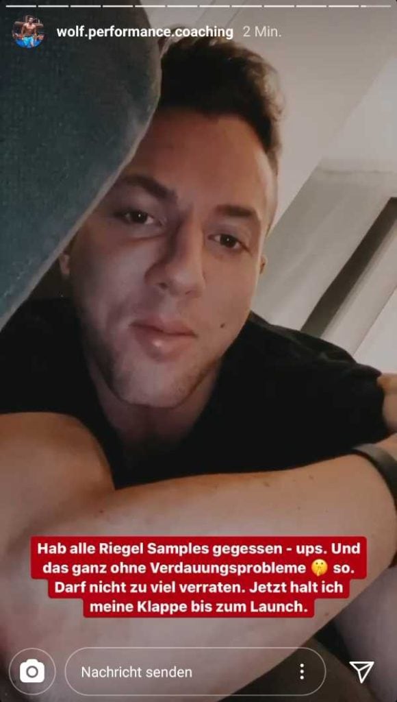 Christian Wolf keine Verdauungsprobleme durch Riegel