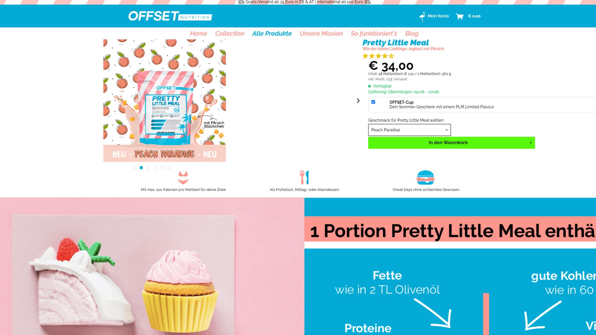 Bild zum Thema Neuer Geschmack für „Pretty Little Meal“ bei Offset Nutrition