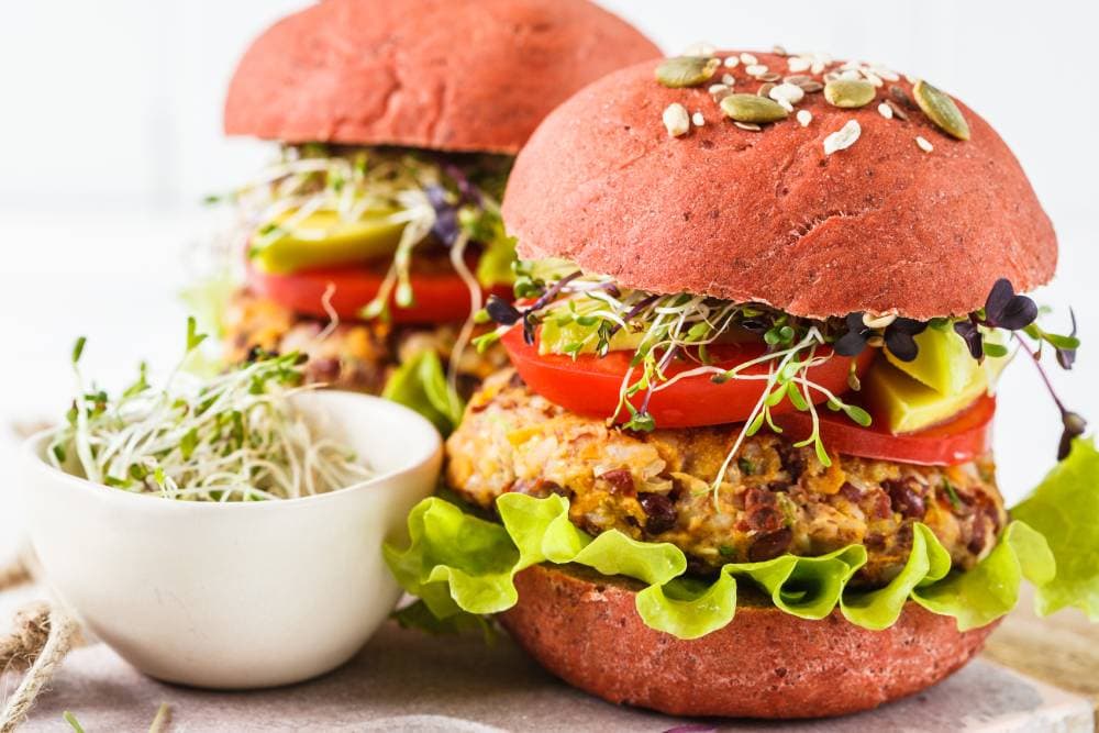 Vegane Burger Fleischersatz